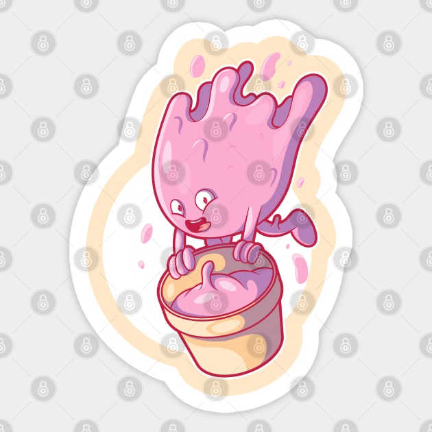 Ice Cream Falling! Sticker by pedrorsfernandes